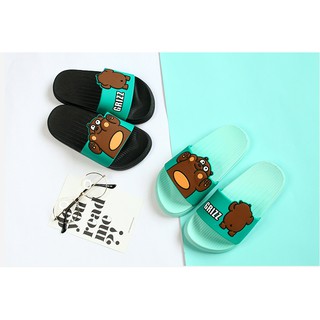Dép Gấu We bare bears Gấu Grizz