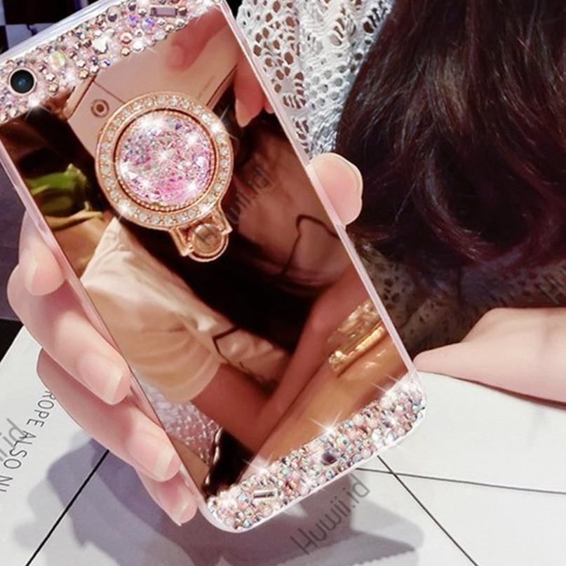 Ramadan Đặc Biệt | Mã-597 | Ốp Điện Thoại Mềm Tráng Gương Có Giá Đỡ Cho SAMSUNG J1 J2 J3 J4 J5 J6 J7 J8 Mini Grand Prime Pro Plus Core Ace Duo