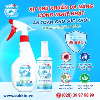 Chai xịt diệt khuẩn SAKKIN