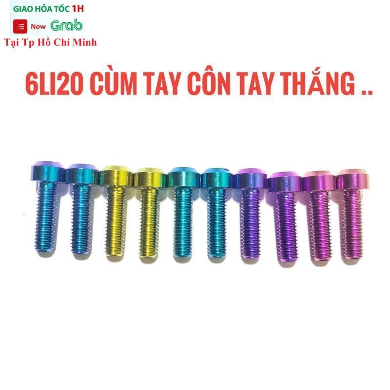 Ốc Titan GR5 6li20 GR5 Trụ Gắn Cùm Tay Côn Tay Thắng, Gắn Kính Kiểu