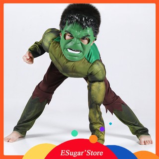 Mới Avengers Hulk Trang Phục Lạ Mắt Halloween Carnival Đảng Cosplay Quần Áo Trẻ Em