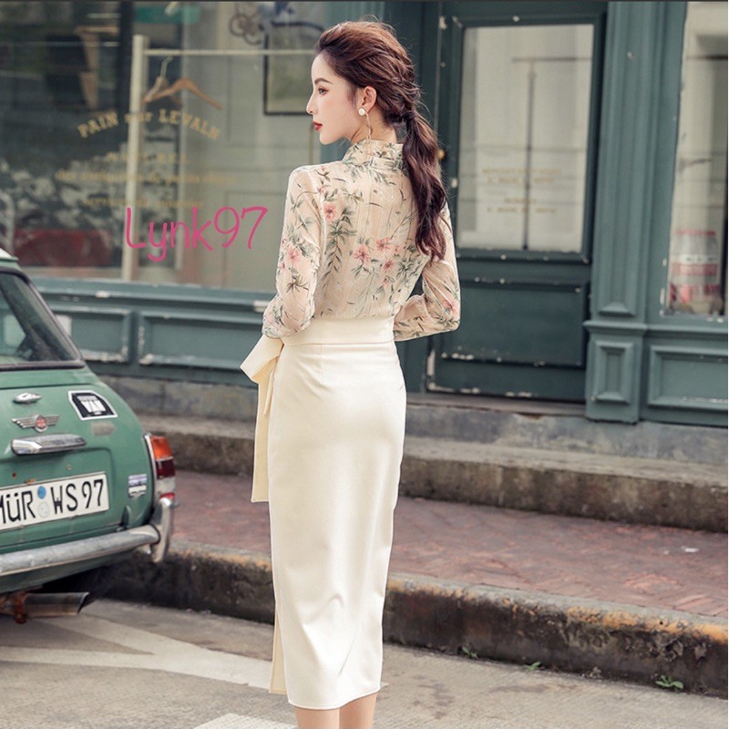 Chân váy dài dáng bút chì  xẻ tà /chân váy công sở/chân váy công sở dáng dài/chân váy thiết kế | BigBuy360 - bigbuy360.vn