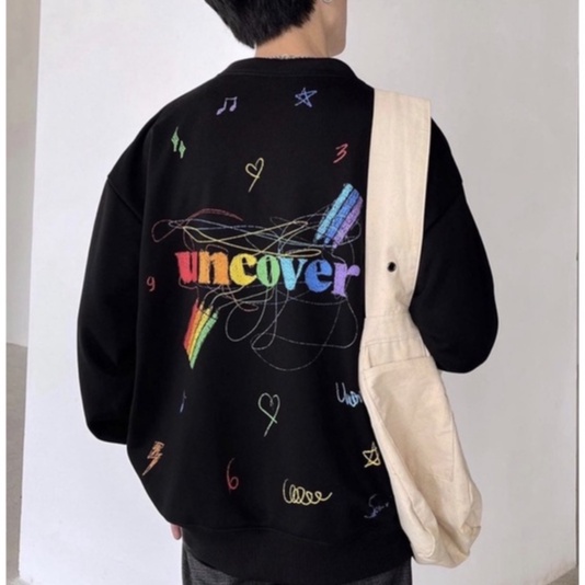 Áo Khoác Nỉ Cardigan Jacket UNCOVER Crayon Bút Sáp Full Tag Vải Unisex - Gin store