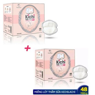 Combo 02 Hộp - 96 miếng lót thấm sữa mẹ dùng 1 lần KICHILACHI KICHI