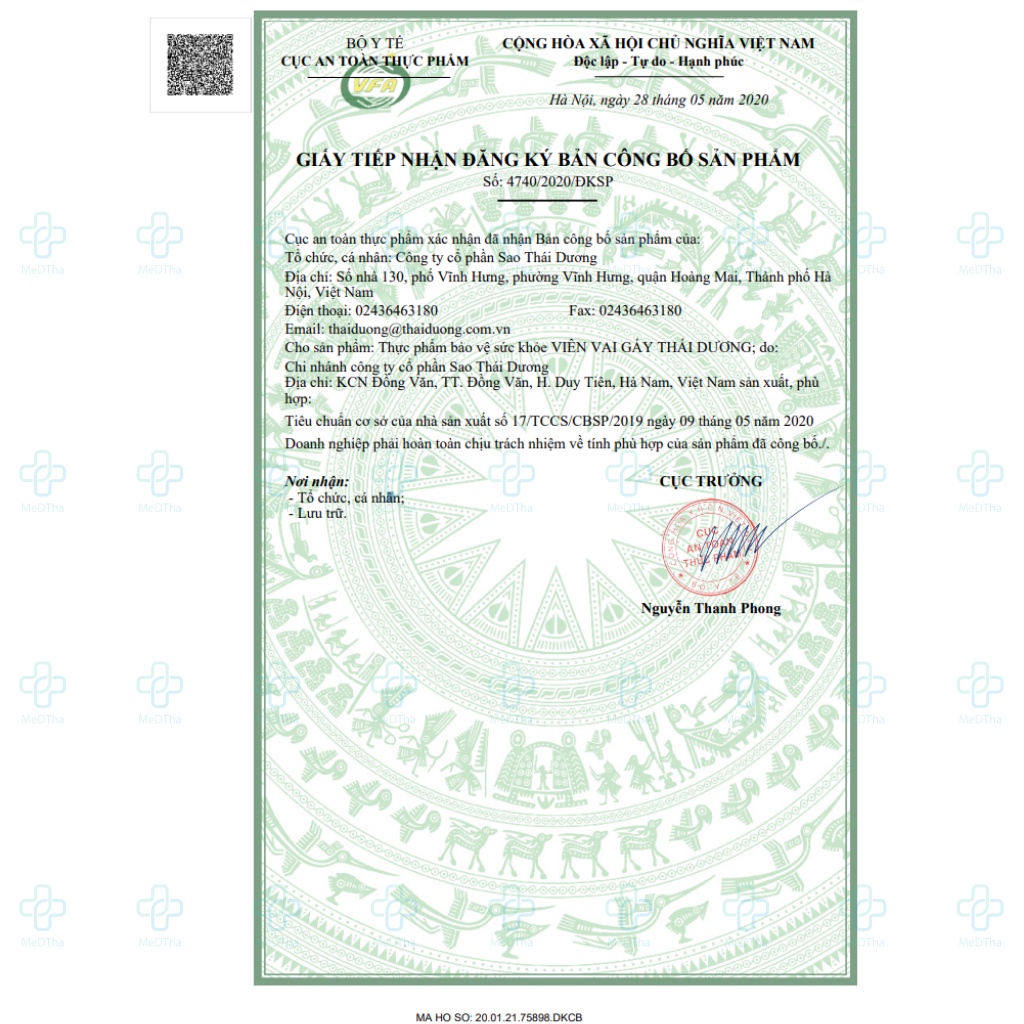 Viên Vai Gáy Thái Dương - Hỗ trợ giảm đau mỏi lưng vai gáy (Hộp 12 viên) [Chính hãng]