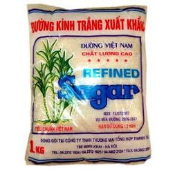 Đường kính trắng vàng tinh luyện xuất khẩu túi 1kg