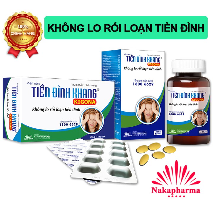 ✅ [CHÍNH HÃNG] Tiền Đình Khang Kigona – Tăng cường lưu thông máu, giảm rối loạn tiền đình, chóng mặt ù tai, cục máu đông