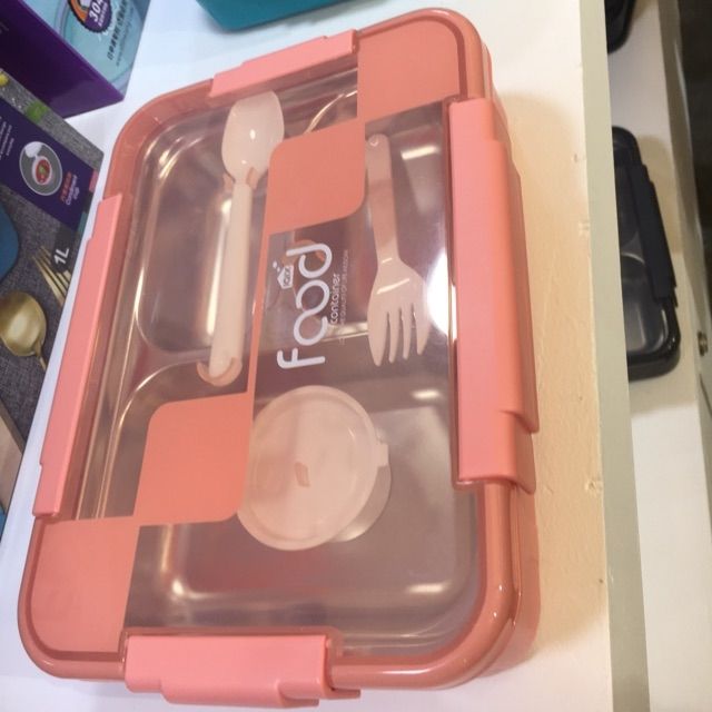 Khay đựng cơm lõi inox cao cấp