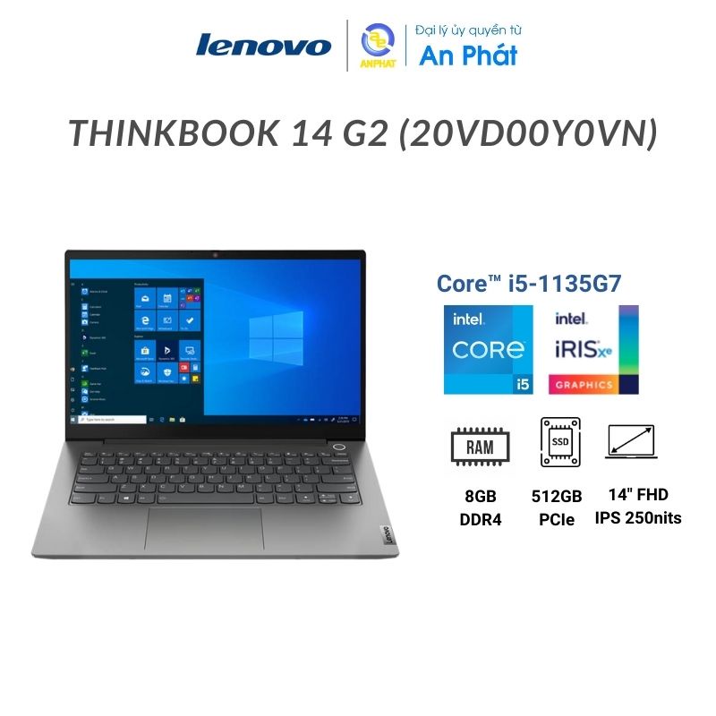 [Mã ELGAMESEP giảm đến 1.5TR] Laptop Lenovo ThinkBook 14 G2 ITL 20VD00Y0VN (Core i5-1135G7 + 14 inch FHD)