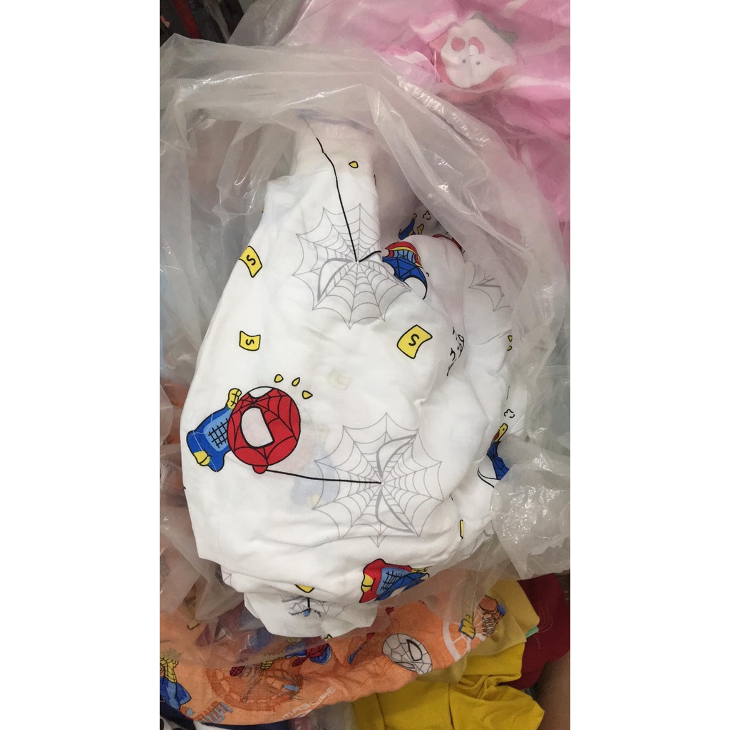 Vải lanh - Vải tôn - Vải tole nhung in hoạt tiết cho bé