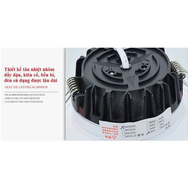 Đèn Led âm trần Chíp COB 9W | BigBuy360 - bigbuy360.vn