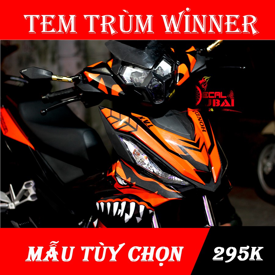 Tem Trùm Xe Winner Cá Mập