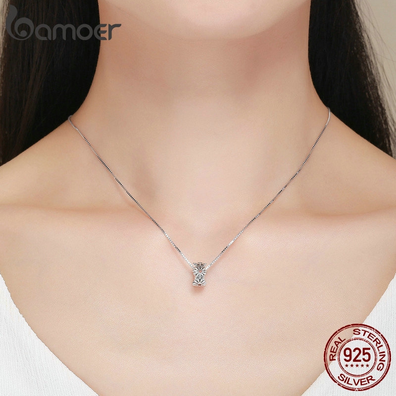 Hạt charm Bamoer trang trí vòng tay hình hoa cúc dễ thương