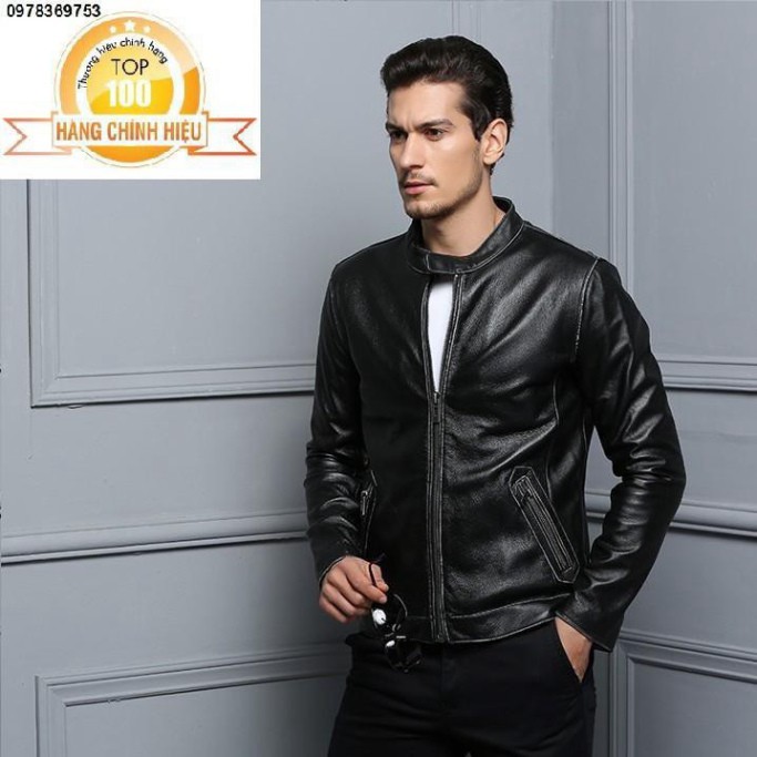 Áo Da nam Cao Cấp_Lót Lông Tặng Kèm Nước Hoa