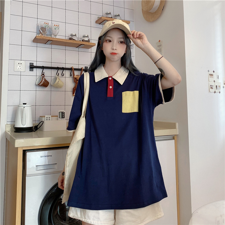 Áo Thun Polo Ngắn Tay Phong Cách Hàn Quốc