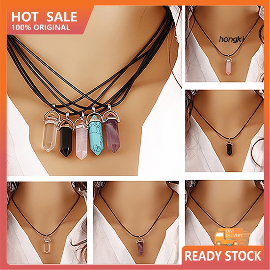 Dây Chuyền Mặt Đá Thạch Anh Tự Nhiên Sang Trọng