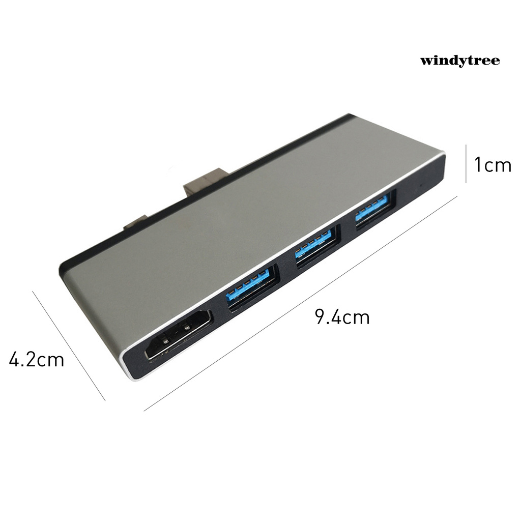 Bộ Chia Cổng Usb 3.0 4 Trong 1 Cho Máy Tính Bảng Surface Pro4 / 5 / 6