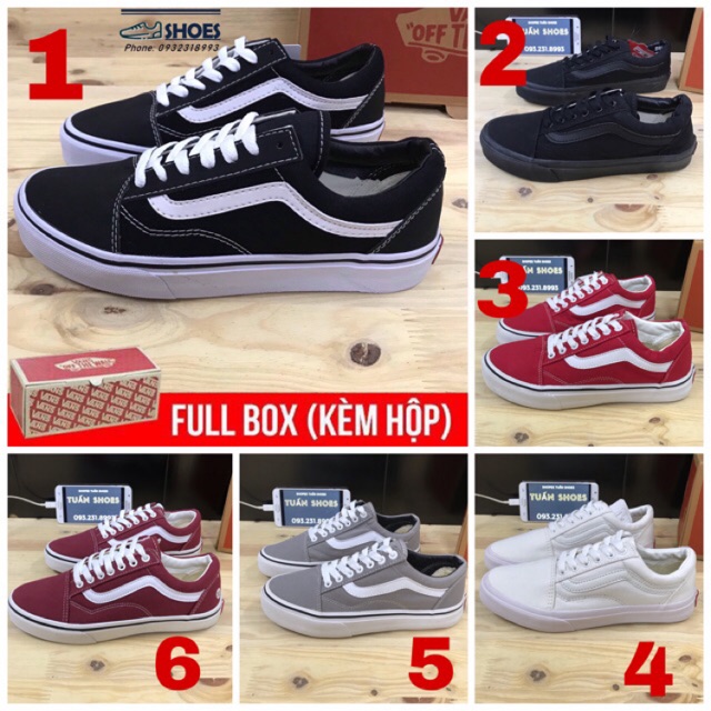 [KÈM HỘP] GIÀY V.OLD đủ màu nam nữ