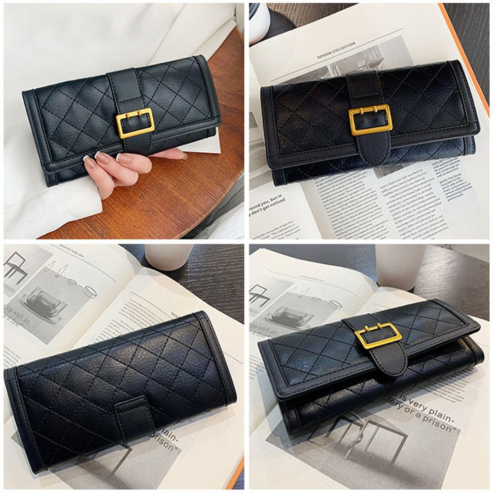 Ví Da PU Dáng Dài Đựng Thẻ Tiện Dụng Cho Nữ Giá Đỡ