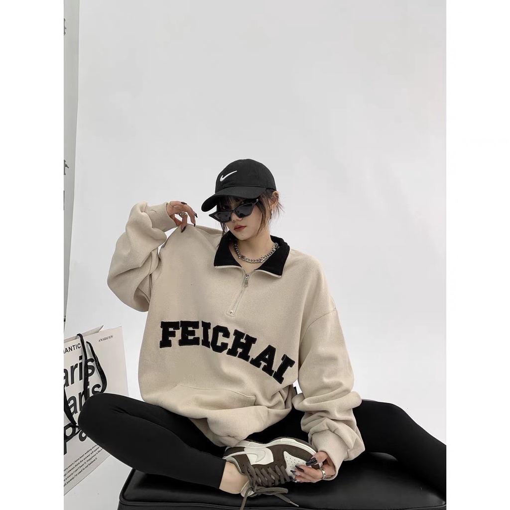 Áo Nỉ Hoodie Polo Oversize FEICHAI, Áo Hoodie Kiểu Dáng Mới Nhất Mùa Đông 2022 𝘽𝙮.𝘾𝙖𝙢𝙘𝙖𝙢