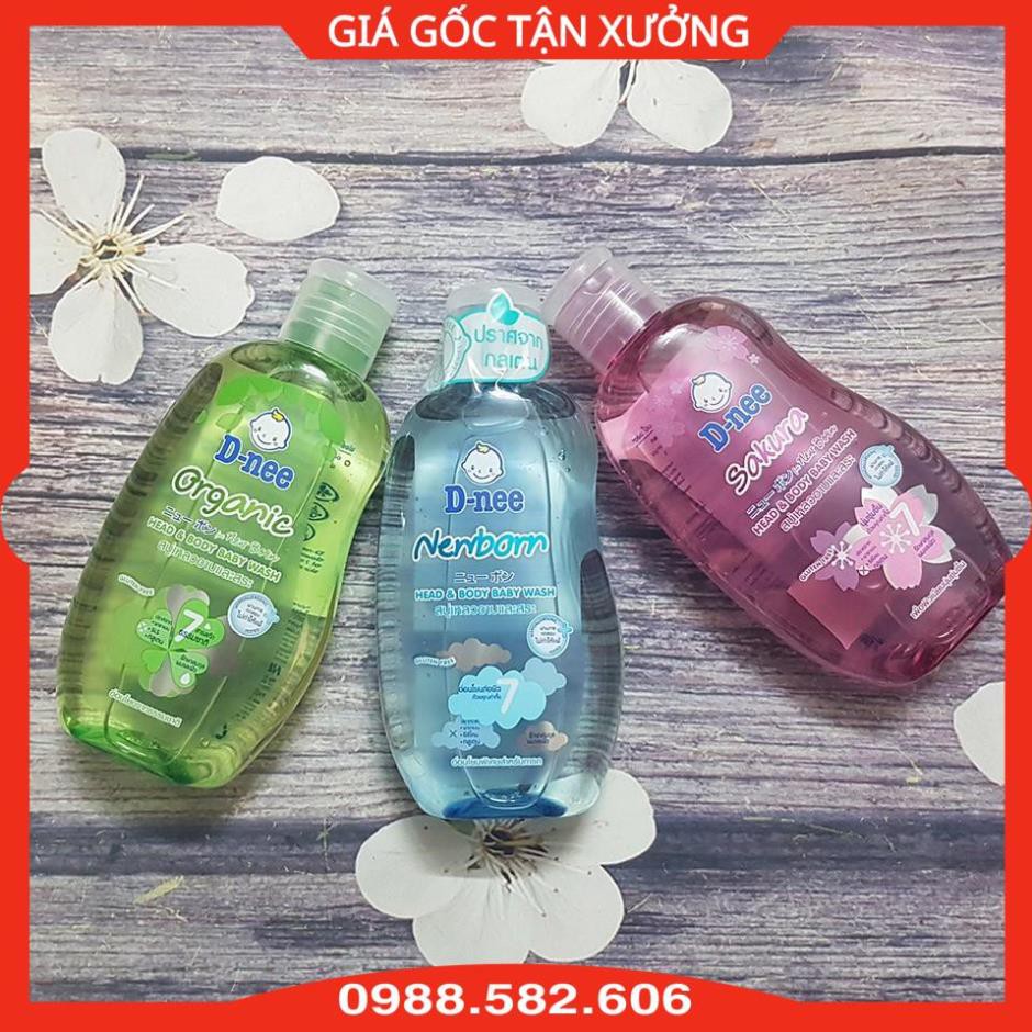 Sữa Tắm Gội Toàn Thân Dnee Cho Bé Hương Thơm Mát (D-nee Thái Lan - Dung Tích 200ml) - 8851989060408