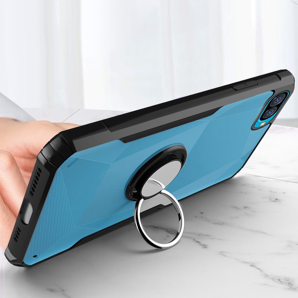 Ốp Điện Thoại Acrylic Trong Suốt Chống Rơi Có Vòng Đỡ Cho iPhone 6 6s 7 8 Plus iPhone se 2020