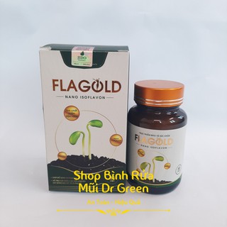 [Kèm quà tặng] Flagold - Mầm đậu nành Nano bổ sung nội tiết tố nữ, đẹp da hộp 30 viên