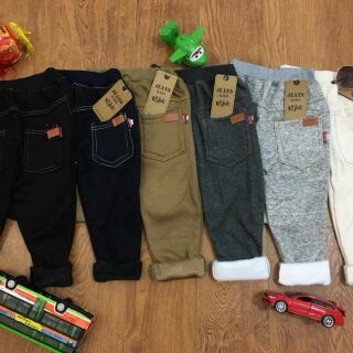Freeship 99k TQ_Combo 5 quần giả jean lót lông
