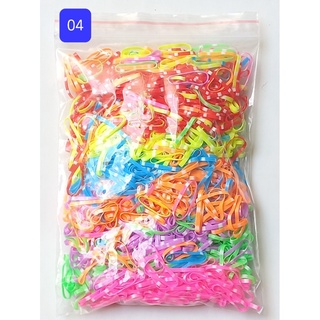 (Màu 04 Size Trung) Thun chun cột tóc cho bé gái người lớn