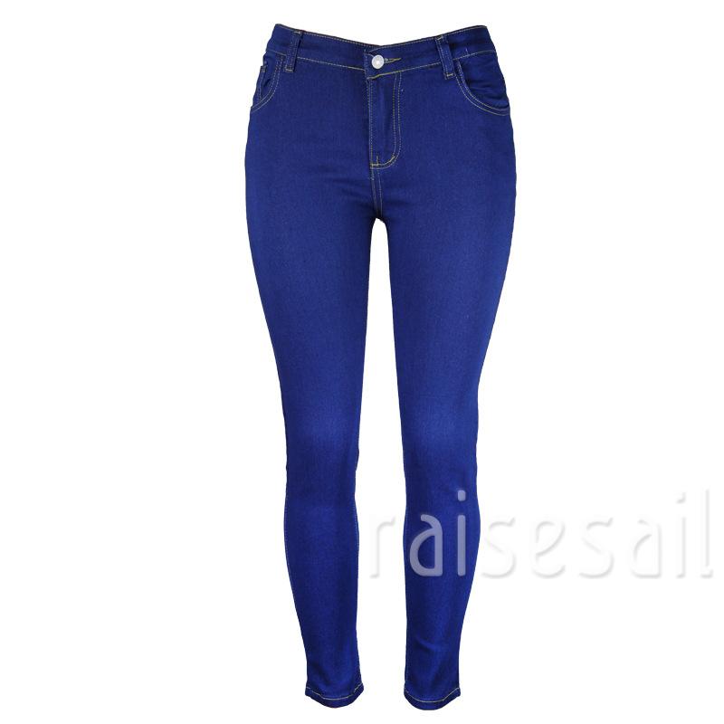 Rs-Women’s Sexy Tight-fitting Jeans Personality Solid Color Stretch High-waist Denim Long Pants | BigBuy360 - bigbuy360.vn