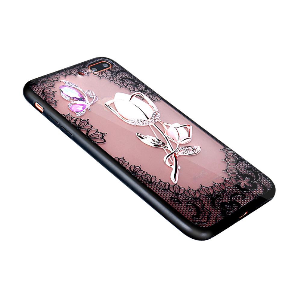 Ốp lưng TPU họa tiết nổi hoa ren 3D cho OPPO F9 F7 A3s F5 A77/F3