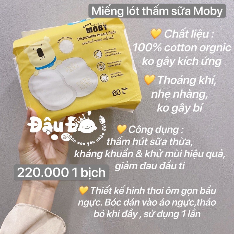 miếng lót thấm sữa Moby