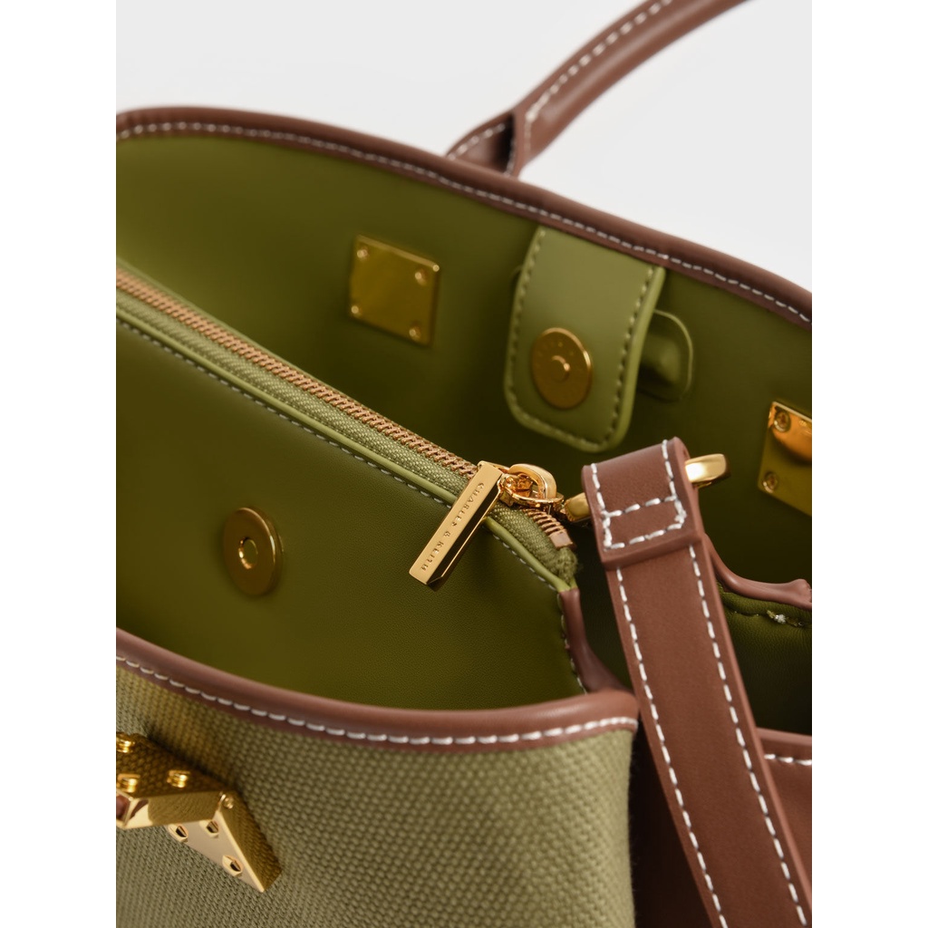 Ck2-50671374- 1 Túi Xách CHARLES & KEITH Đeo Vai / Cầm Tay Thời Trang