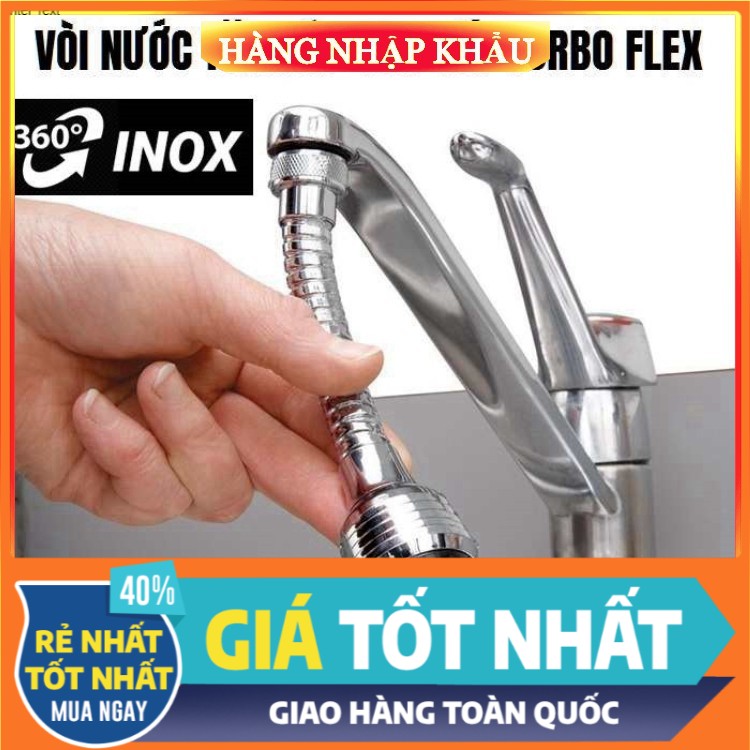 Vòi nối tăng áp bồn rửa chén xoay 360 độ TURBO FLEX