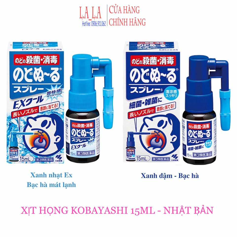 Xịt họng Kobayashi 15ml Nhật Bản