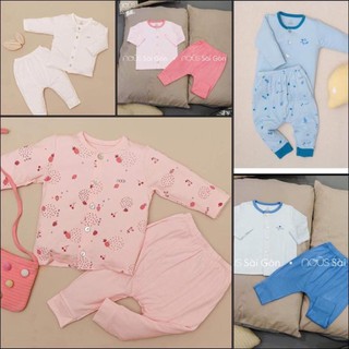 Bộ cài cúc 0-12m petty nous cho bé