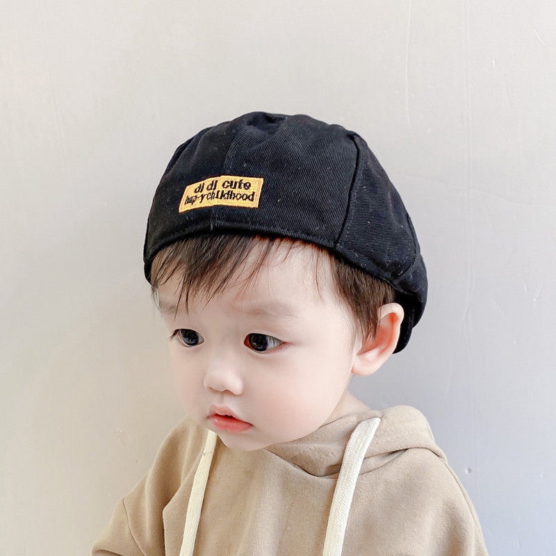 Nón Beret Mỏng Dễ Thương Thời Trang Xuân Thu Cho Bé Trai Và Gái