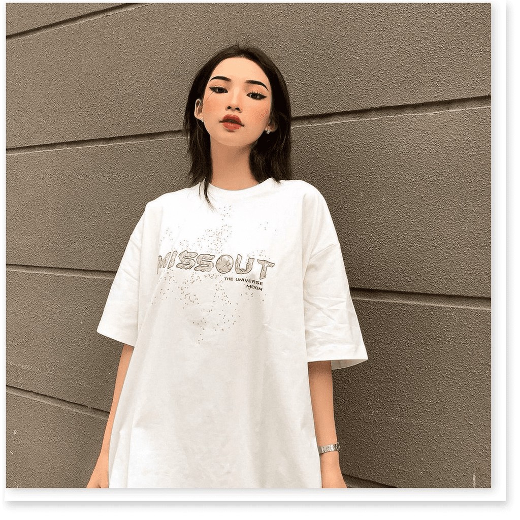 Áo Thun Tay Lỡ MISSOUT MOON Universe Form Rộng Unisex AQA1807 26 aomivn