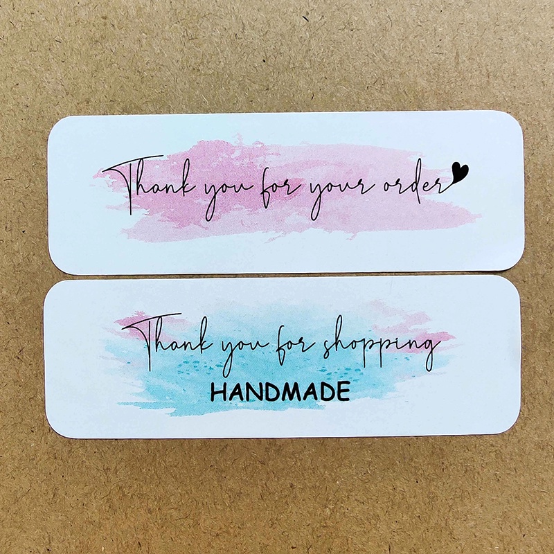 Miếng Dán In Chữ Thank You Trang Trí Phong Bì/Quà Tặng