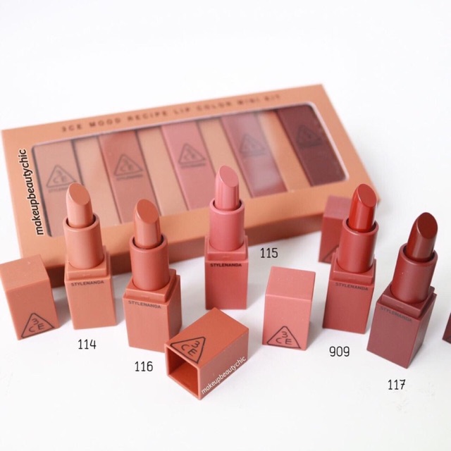 ❤️ Son 3CE MINI mood recipe tách set ❤️
