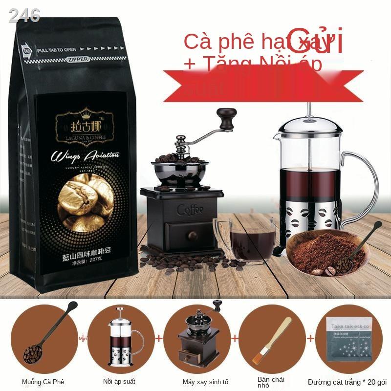 【HOT】[Gửi máy xay] Laguna Blue Mountain Flavour Fresh Ro Rang Coffee Beans Bột Espresso Đắng Nguyên chất
