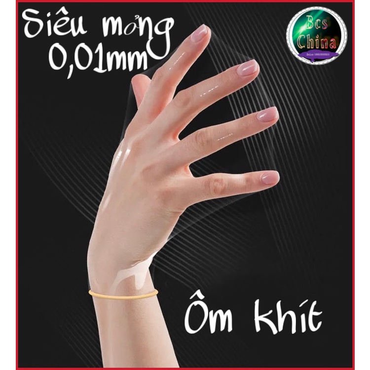 [ combo 16 cái ] Bao cao su siêu mỏng cao cấp,mềm mỏng nhiều nước, nội địa trung quốc, uy tín - chất lượng