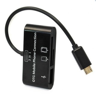 Đầu đọc thẻ Android + Hub OTG 3 trong 1