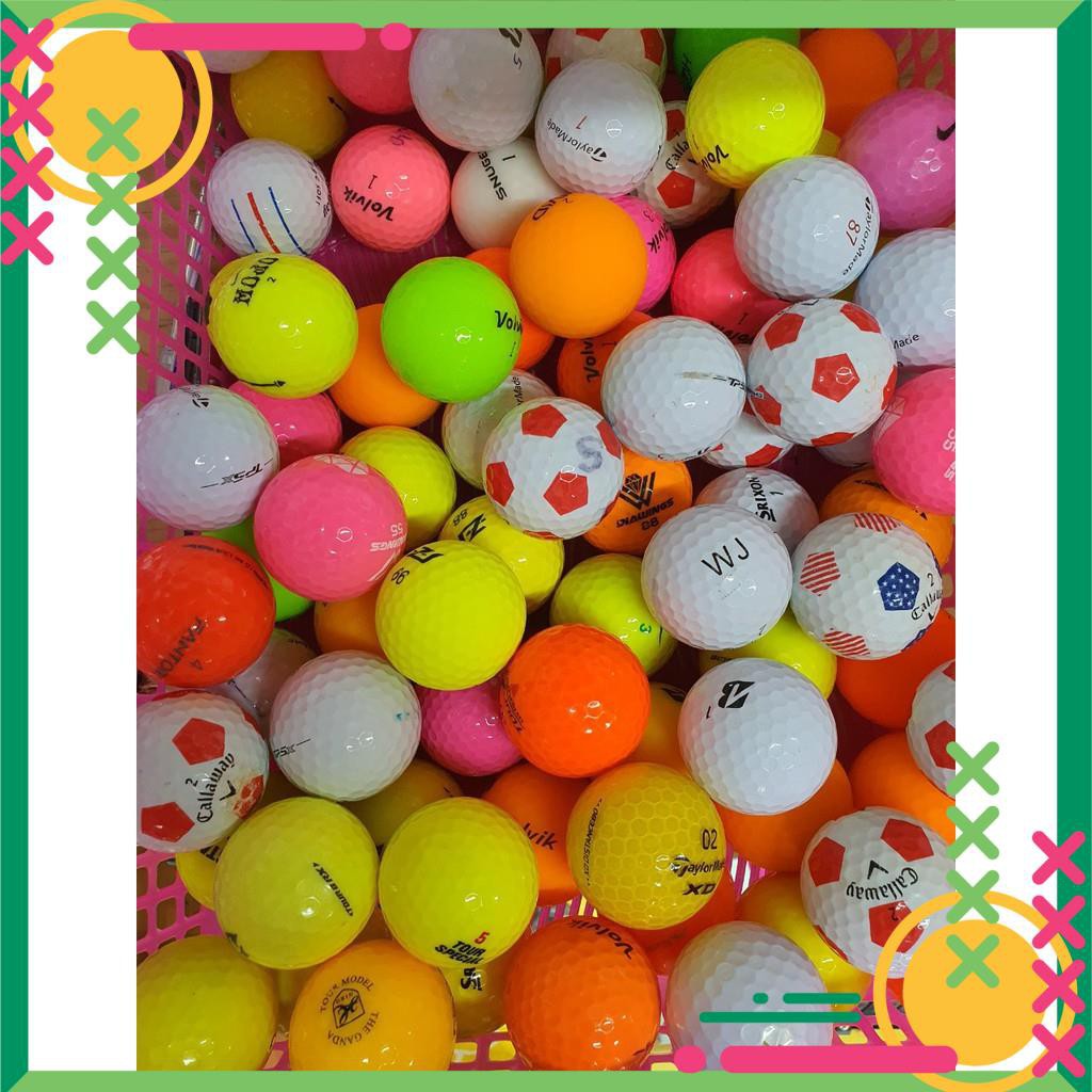 10 quả, Bóng Golf,🏌️ Bóng Trơi Golf Màu,🏌️ đủ các Thương hiệu bóng golf volvik, bóng golf Srixon, bóng golf taylormade,