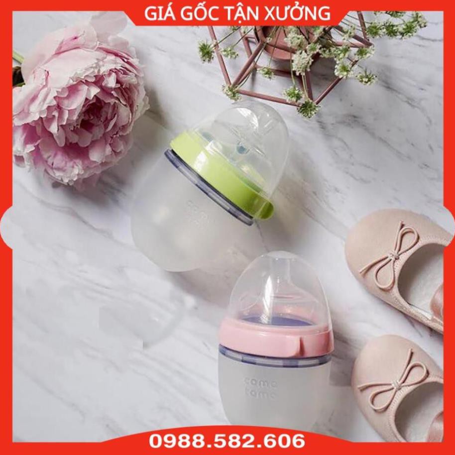 [ giá siêu rẻ] Bình Sữa Silicon Comotomo 150ml Hàn Quốc Cho Bé