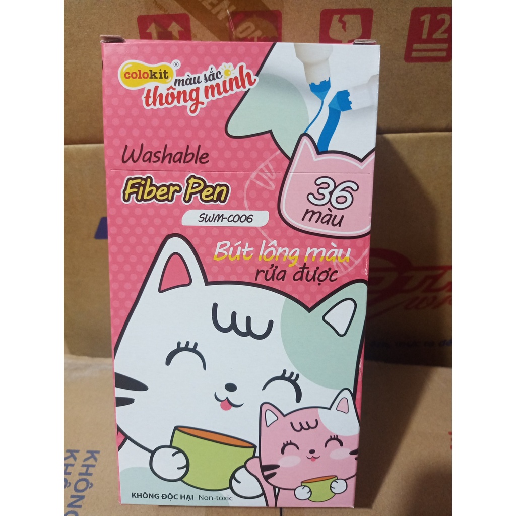 Bút lông màu Fiber Pen rửa được SWM-C006 36 màu