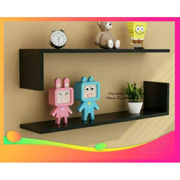 (Free Ship có hình thật) Kệ chữ L trang trí treo tường (sét 1 thanh ngang 60*15*15cm)