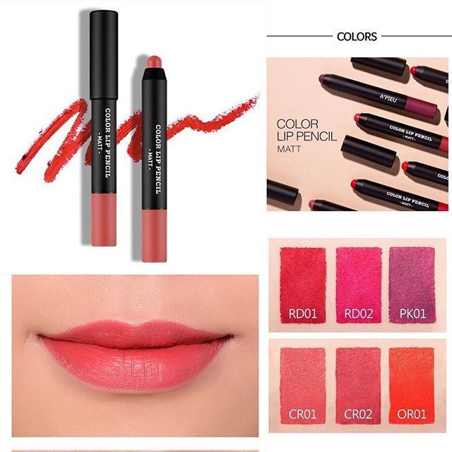 Son Thỏi A'Pieu Color Lip Pencil (Matt) 1g(11/2022)