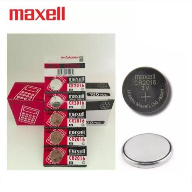 Vỉ 5 Viên Pin MAXELL CR2016 Lithium 3V