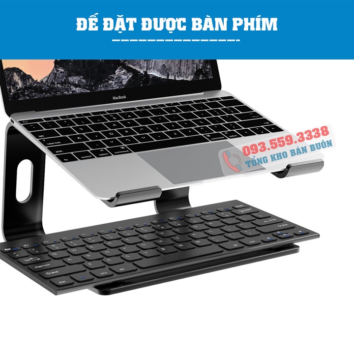 Giá đỡ để Laptop stand - Notebook Macbook  máy tính xách tay SP9L hợp kim nhôm có thể tháo rời kiêm tản nhiệt